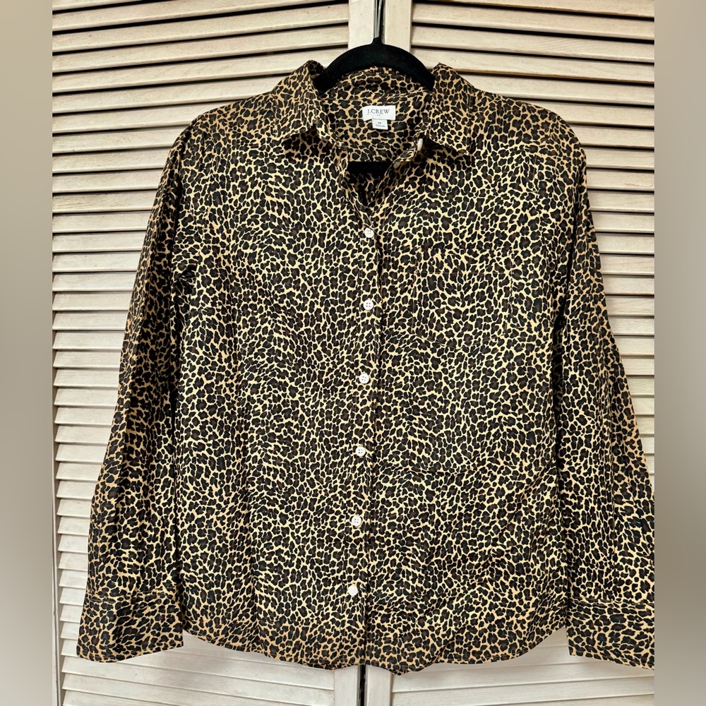J. Crew Poplin Blouse